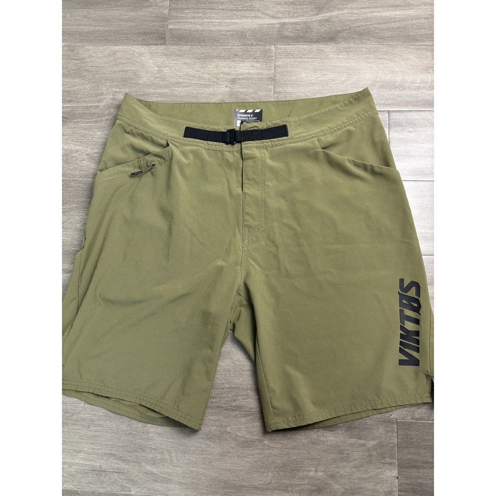 Viktos Shorts Men 36 Green Gymswym 2 Training Hybrid Belted Performance 9"